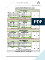 Calendarización Escolar 2024