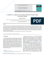 A Method To Compute The Non Linear Behaviour of Piles Un 2016 Soils and Foun