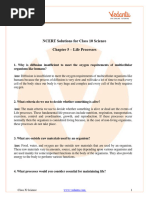 NCERT Solutions For Science Chapter 5 Life Processes Class 10 FREE PDF