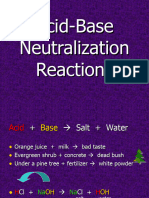 Acid Base Neutralization 2nd