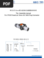 8P1088 PowerLok 10mm G2 1 POS 180D Plug Assembly Manual - Rev - 11