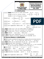 Examen National Maths Sciences Maths A Et B 2009 Normale