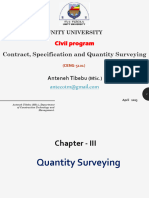 Lecture 03 Quantity Surveying. Ante