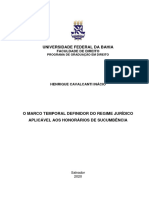 Henrique Cavalcanti Inácio - O Marco Temporal Definidor Do Regime Jurídico Aplicável Aos Honorários de Sucumbência