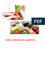 Curso: Analítica de Alimentos