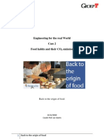 Engineering For The Real World Case 2 Food Habits and Their CO Emission