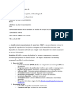 Planeación de Requerimientos de Materiales