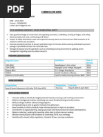 Ajay Kumar Baliarsingh CV