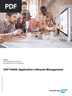 SAP HANA Application Lifecycle Management