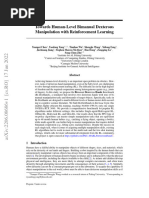 Towards Human-Level Bimanual Dexterous Manipulatio