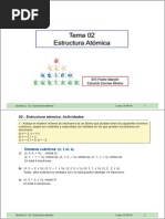 02.-Estructura Atómica. Actividades