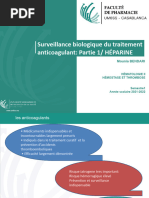 Surveillance Biologique Du Traitement Anticoagulant. DR BENDARI - pptx-1