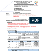 Informe Mensual de Trabajo Tutorial 2024