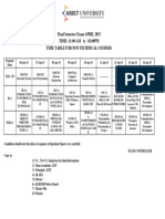 AISECT PG TimeTable 4415