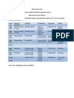 Class Schedule 2nd - 1