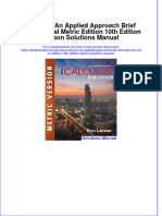 Calculus An Applied Approach Brief International Metric Edition 10th Edition Larson Solutions Manual