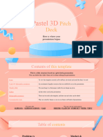 Pastel 3D Pitch Deck