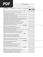 5S Audit Checklist