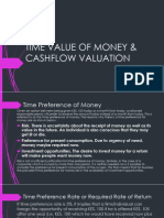 Time Value of Money Cashflow Valuation