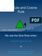 Passant Mohsen Ahmed Sine Rule and Cosine Rule