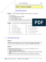 Cercles ExercicesDivers Solutions