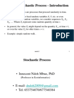 Stochastic Processes - Lecture - 2024