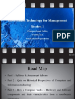 Information Technology For Management Session 1: Professor Sonal Dabke 9769981310