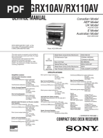 sony+HCD GRX10AV RX110AV 1.0