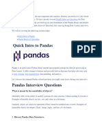 Pandas Interview Questions