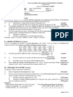 I - Chimie Organique (3 Points)