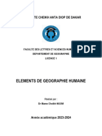 Elements de Geographie Humaine