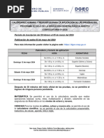 Requisitos para La Aplicacion de Las Pruebas Del Programa de III Ciclo de La Educacion General Basica Abierta - Convocatoria 01-2024