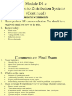 Module D1-c Introduction To Distribution Systems (Continued)