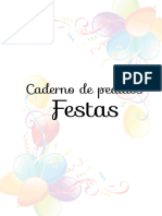 Caderno de Pedidos Festa