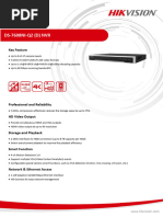 Datasheet of DS 7608NI Q2 NVRD - V4.71.200 - 20221031