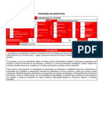 Programa de Asignatura de CONTABILIDAD DE GESTIÓN, Recibido El 14 de Diciembre de 2023