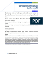 Biodiversity Study of Arthropods Collected On Rat Carrion in Yaounde, Cameroon: First Study On Forensic Entomology in Central Africa