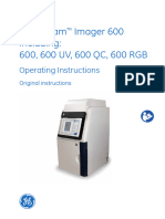 Amersham Imager 600 Including: 600, 600 UV, 600 QC, 600 RGB: Operating Instructions