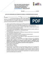 Acta de Compromiso de Los Padres de Familia