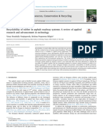 Recyclability of Rubber in Asphalt Roadway Systems. A Review of Applied Research and Advancedment in Technology