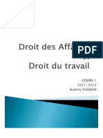 Cours Droit Du Travail - Polytech DII3A