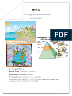 Biology - Ecology Content Booklet (Grade 10)