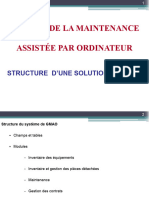 Gestion de La Maintenance Assistée Par Ordinateur: Structure D'Une Solution de Gmao