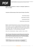 Cálculo e Dimensionamento de Sistema de Drenagem Superficial em Minas A Céu Aberto - Passei Direto