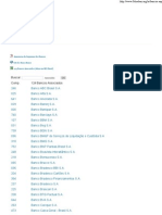 Números e Nomes de Bancos (FEBRABAN - Federação Brasileira de Bancos)