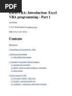 Excel VB A Introduction