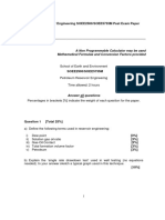 PetrolReservoirEngineering PastExamPaper Sample1