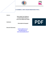 8° Básico LA RESPONSABILIDAD ACADÉMICA, COMO CUALIDAD MEDIATIZADA POR EL CARACTER