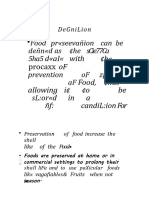 Food Preservation Presentation PDF