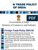 Indian Business Environment Foreign Trade Policy of India